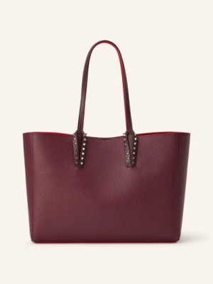 Christian Louboutin Torba Shopper Cabata Small Z Saszetką braun