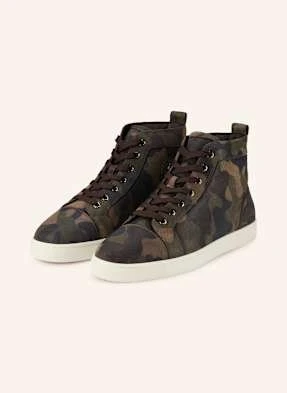 Christian Louboutin Wysokie Sneakersy Louis braun