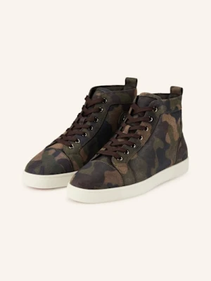Christian Louboutin Wysokie Sneakersy Louis braun