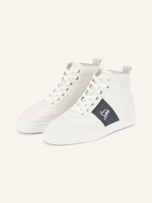 Christian Louboutin Wysokie Sneakersy Retero High Flat weiss