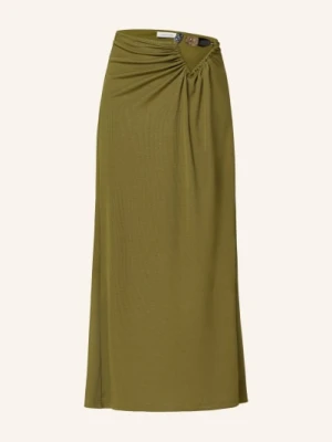 Christopher Esber Spódnica Tri Crystal Z Ozdobnymi Kamykami I Wycięciem gruen