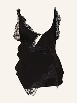 Christopher Esber Top Z Koronką I Wycięciem schwarz