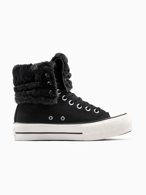 Chuck Taylor All Star Fold-Over Lift Platform XHi Faux Fur Converse