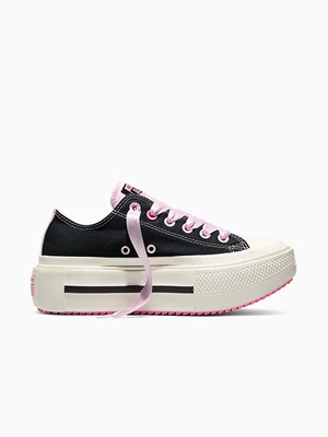 Chuck Taylor All Star Lift Double Stack Platform Black & Pink Converse
