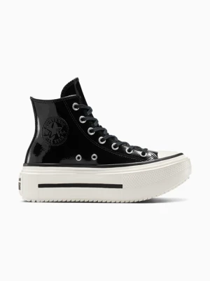 Chuck Taylor All Star Lift Double Stack Platform Patent Leather Converse Czarny