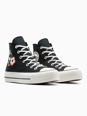 Chuck Taylor All Star Lift Platform Embroidered Floral Patchwork Converse