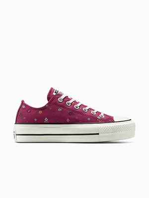 Chuck Taylor All Star Lift Platform Embroidered Floral Patchwork Converse