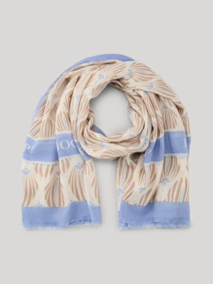 Chusta Alea w kolorze beżowo-jasnoniebieskim ze wzorem Joop