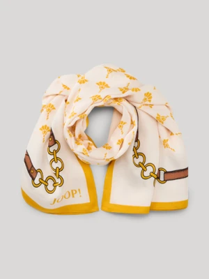 Chusta Arya w kolorze écru z żółtym we wzór Joop