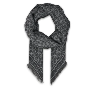 Zdjęcie produktu Chusta Calvin Klein Aop Monogram Jacquard LV04F8054G Czarny