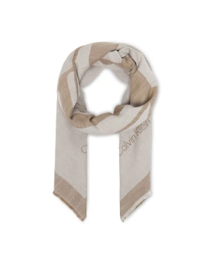 Chusta Calvin Klein Calvin Chambray Square Scarf LV04F8085G Beżowy