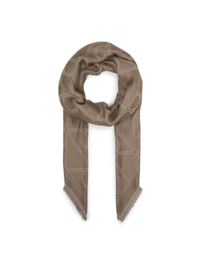 Chusta Calvin Klein Emblem Aop Contrast Lw Square Sc LV04F8077G Beżowy