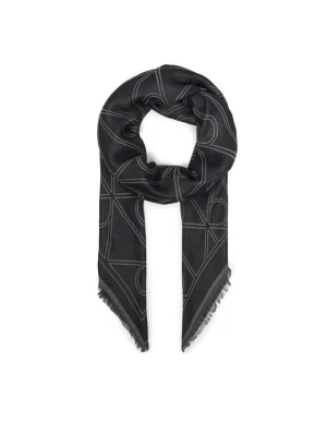 Chusta Calvin Klein Emblem Aop Contrast Lw Square Sc LV04F8077G Czarny