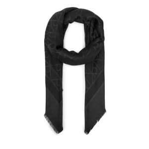 Chusta Calvin Klein Emblem Aop Tonal LV04D8063G Czarny