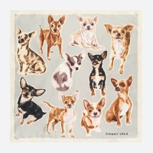 Chusta Chihuahua BIMBA Y LOLA szary