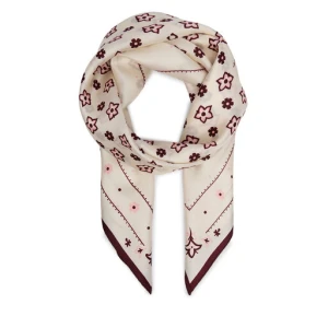 Chusta jedwabna Coach 29CEH36 Kremowy