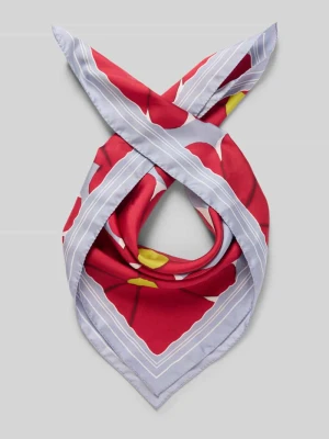 Chusta jedwabna ze wzorem na całej powierzchni LUISA CERANO