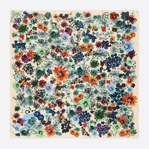 Chusta kwiaty akwarela Ivory BIMBA Y LOLA