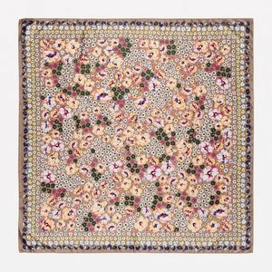 Chusta kwiaty akwarela taupe BIMBA Y LOLA