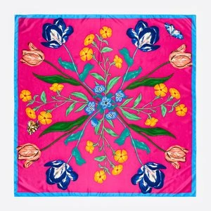 Chusta kwiaty botaniczne fuksja BIMBA Y LOLA