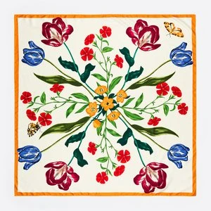 Chusta kwiaty botaniczne kość słoniowa BIMBA Y LOLA