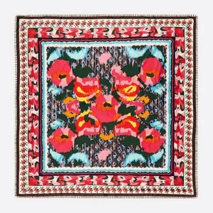 Chusta kwiaty Ikat fuksja BIMBA Y LOLA