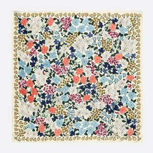 Chusta ogród kwiaty akwarela kość słoniowa BIMBA Y LOLA