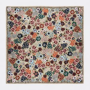 Chusta ogród kwiaty taupe BIMBA Y LOLA