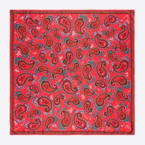 Chusta paisley czerwona BIMBA Y LOLA