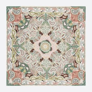 Chusta paisley kalejdoskop szara BIMBA Y LOLA