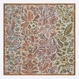 Chusta pasy paisley brąz BIMBA Y LOLA BRONZE