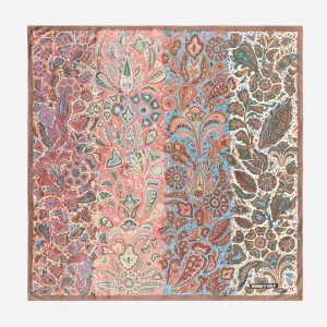 Chusta pasy paisley koralowa BIMBA Y LOLA CORAL
