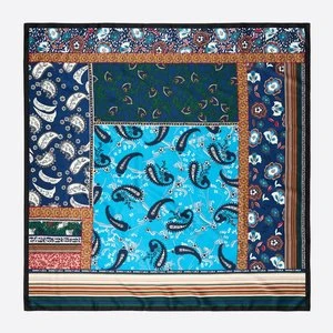 Chusta patchwork paisley i kwiaty BIMBA Y LOLA