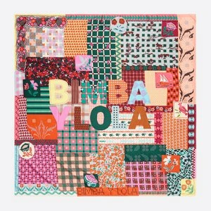 Chusta patchwork wielobarwny nadruk BIMBA Y LOLA
