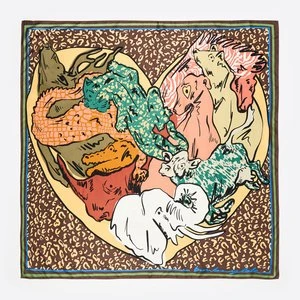 Chusta serce zwierzęta czekolada BIMBA Y LOLA