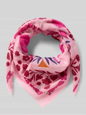 Chusta w kwadratowym kształcie z frędzlami Codello