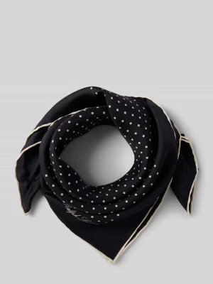 Chusta z belsety z detalem z logo Lauren Ralph Lauren