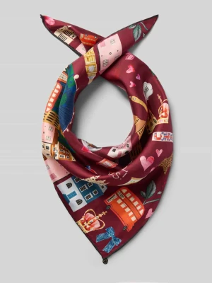 Chusta z czystego jedwabiu Model 'LONDON' Codello Bordowy