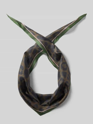 Chusta z czystego jedwabiu model 'RHOMBUS' Codello Ciemnobrązowy