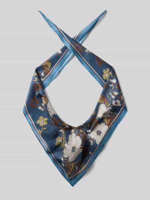 Chusta z czystego jedwabiu model 'RHOMBUS' Codello Ciemnoniebieski