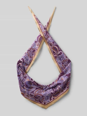 Chusta z czystego jedwabiu model 'RHOMBUS' Codello Fioletowy