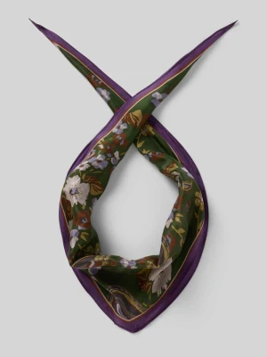 Chusta z czystego jedwabiu model 'RHOMBUS' Codello Zielony