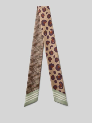 Chusta z czystego jedwabiu model 'Twilly' Codello Beżowy