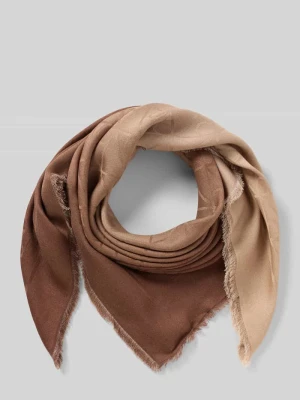 Chusta z czystego modalu model 'GRADIENT EMBLEM SQUARE' Calvin Klein Beżowy