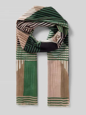 Zdjęcie produktu Chusta z drobnymi frędzlami i bawełną Marc O'Polo