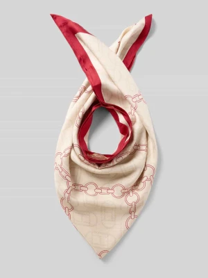 Chusta z jedwabiu z wzorem na całej powierzchni Tommy Hilfiger