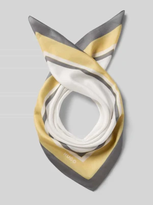 Chusta z mieszanka wiskozy i jedwabiu model 'BANDANA' HUGO