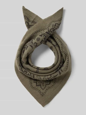 Chusta z mieszanki bawełny z dodatkiem kaszmiru model 'Adelina' NEO NOIR Khaki