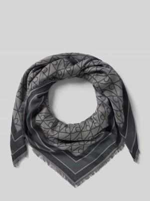 Chusta z modalu we wzór na całej powierzchni CK Calvin Klein