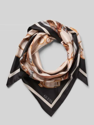 Chusta z nadrukiem z logo model ‘Kefiah’ Guess